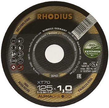 Rhodius 125x1 mm XT70